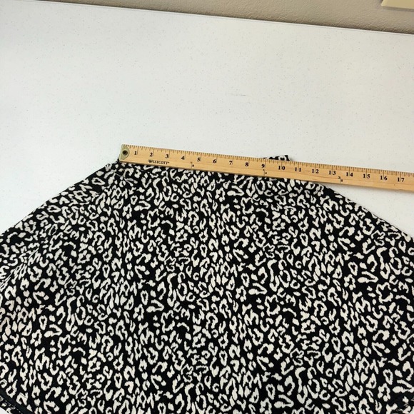 Nicholas Women's Leopard Print A-Line Mini Skirt Black/White Size 0 - Picture 7 of 13